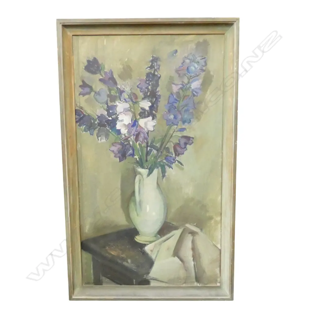 SIGNED ZALLI, STILL LIFE 1936, OIL ON CANVAS, SIGNED AND DATED, 850 X 485mm Image 1++