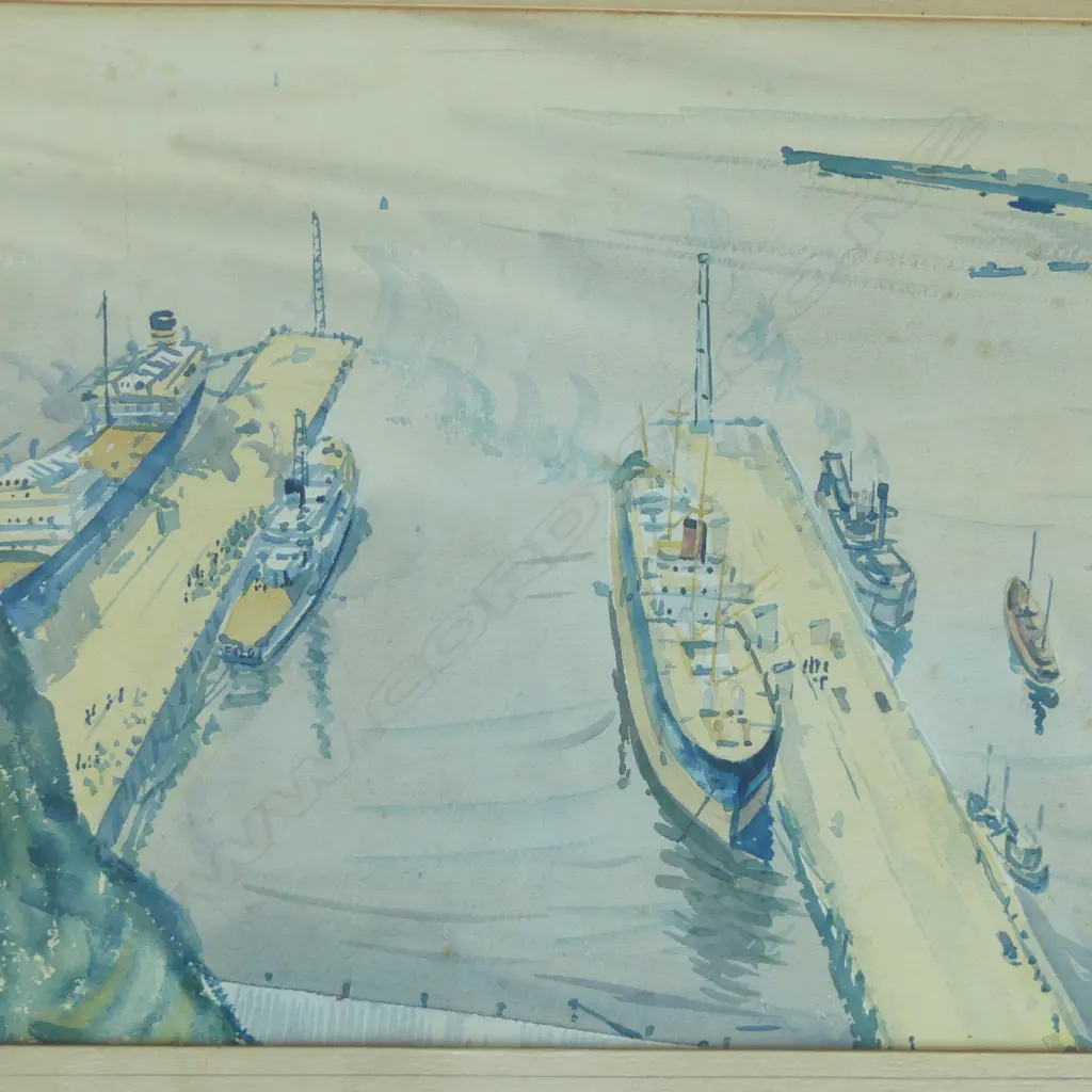 MARK K VENABLES 'CALM DAY NAPIER' W/C signed & dated  '58 Image 1++