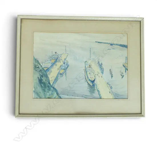 MARK K VENABLES 'CALM DAY NAPIER' W/C signed & dated  '58