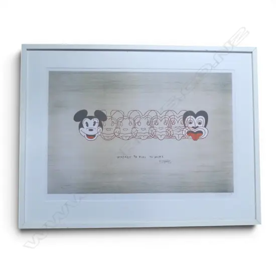 DICK FRIZZELL 'MICKEY TO TIKI' SIGNED IN THE PRINT 575x800mm