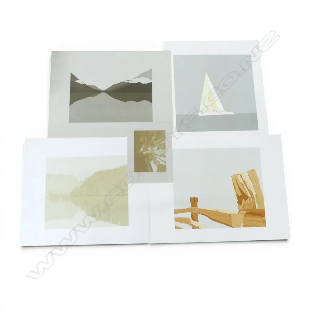COLLECTION OF 5 NUMBERED SCREEN PRINTS SIGNED REBECCA DAWSON Image 1++