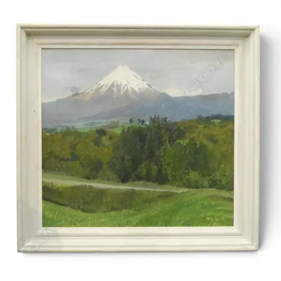 RON TIZARD, EGMONT, 1953, OIL ON BOARD, 310x345mm