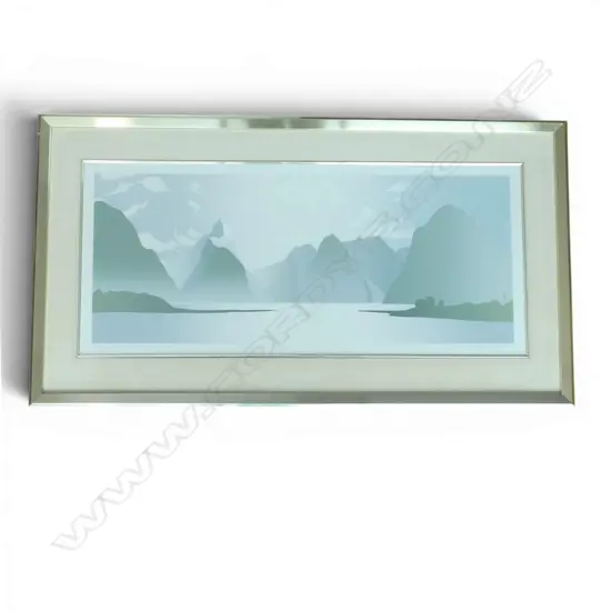 NUMBERED PRINT MALCOLM WARR MILFORD MISTS H370 W830MM