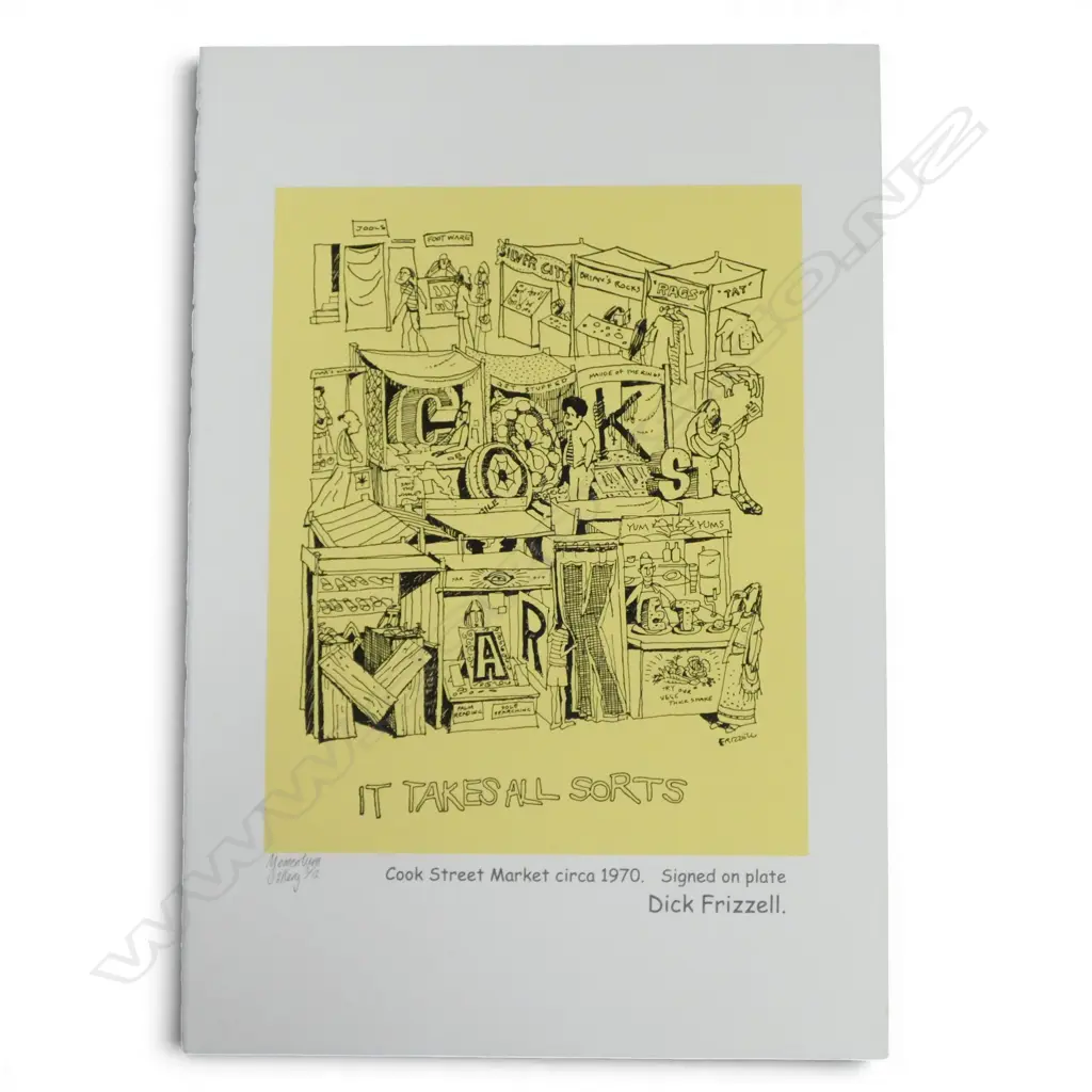 DICK FRIZZELL 'COOK ST MARKET' PRINT (MOMENTUM GALLERY 2/12) 560x380mm Image 1++