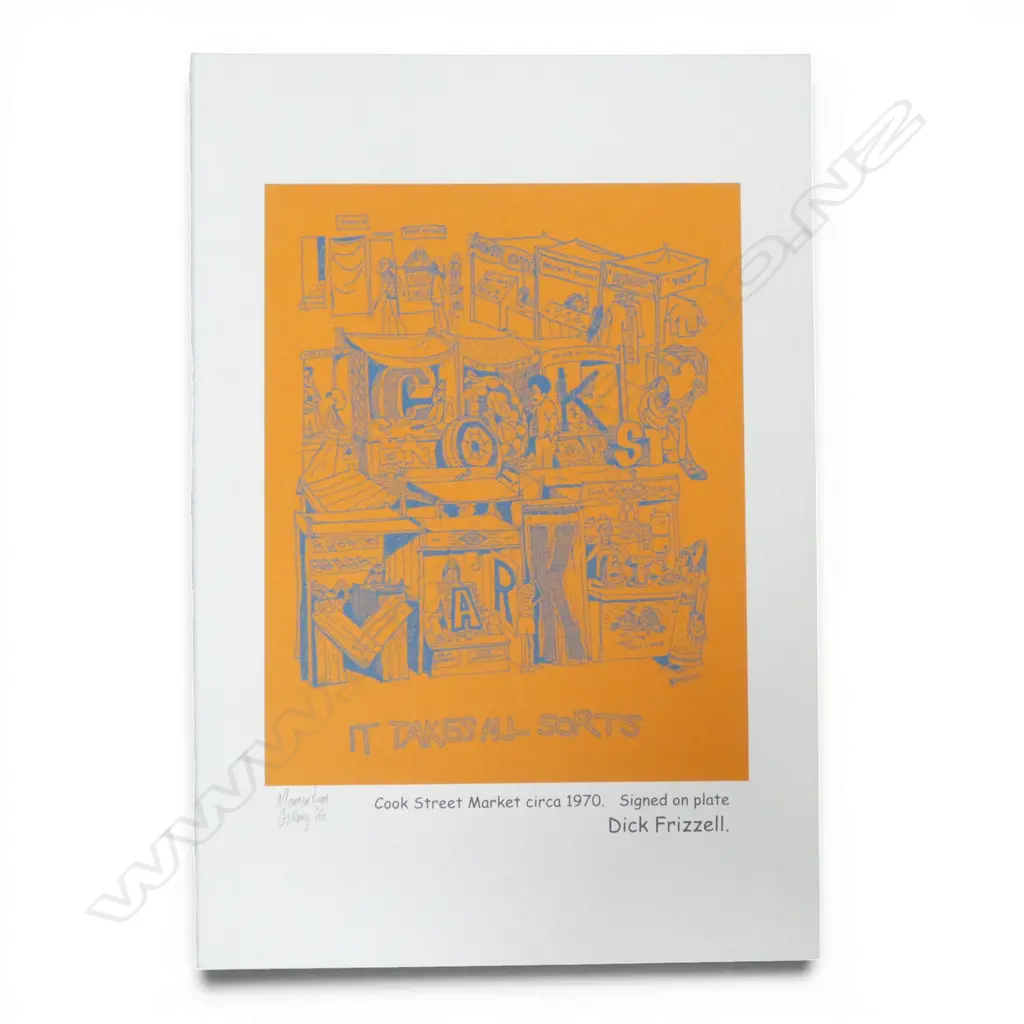 DICK FRIZZELL 'COOK ST MARKET' PRINT (MOMENTUM GALLERY 3/10) 560x380mm Image 1++