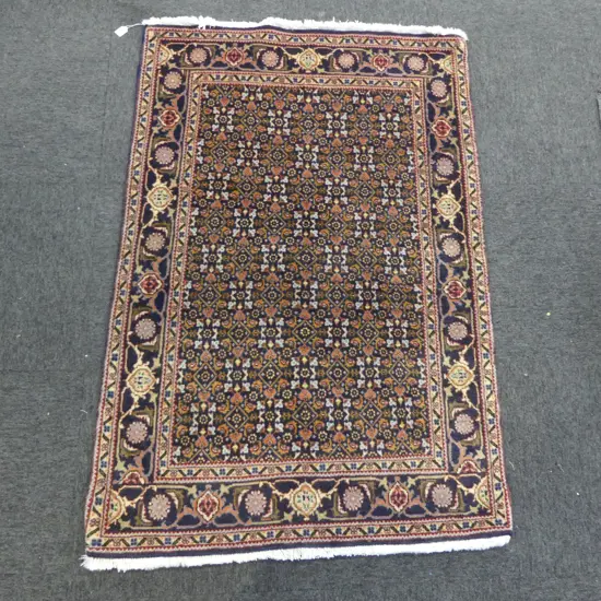 HAND KNOTTED WOOL PILE HERATI RUG 1460x960mm