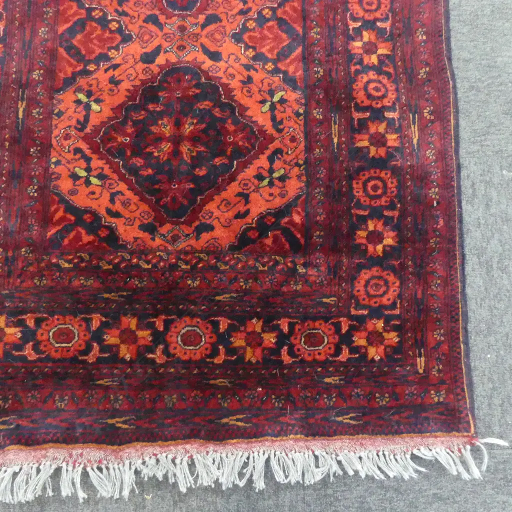 PERSIAN HAND KNOTTED ALL WOOL RUG 1470x1020mm Image 1++