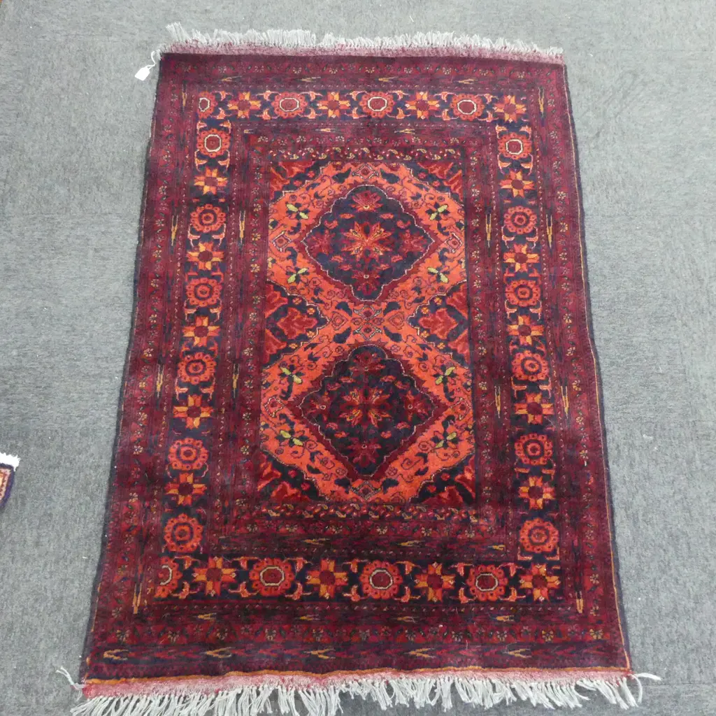 PERSIAN HAND KNOTTED ALL WOOL RUG 1470x1020mm Image 1++