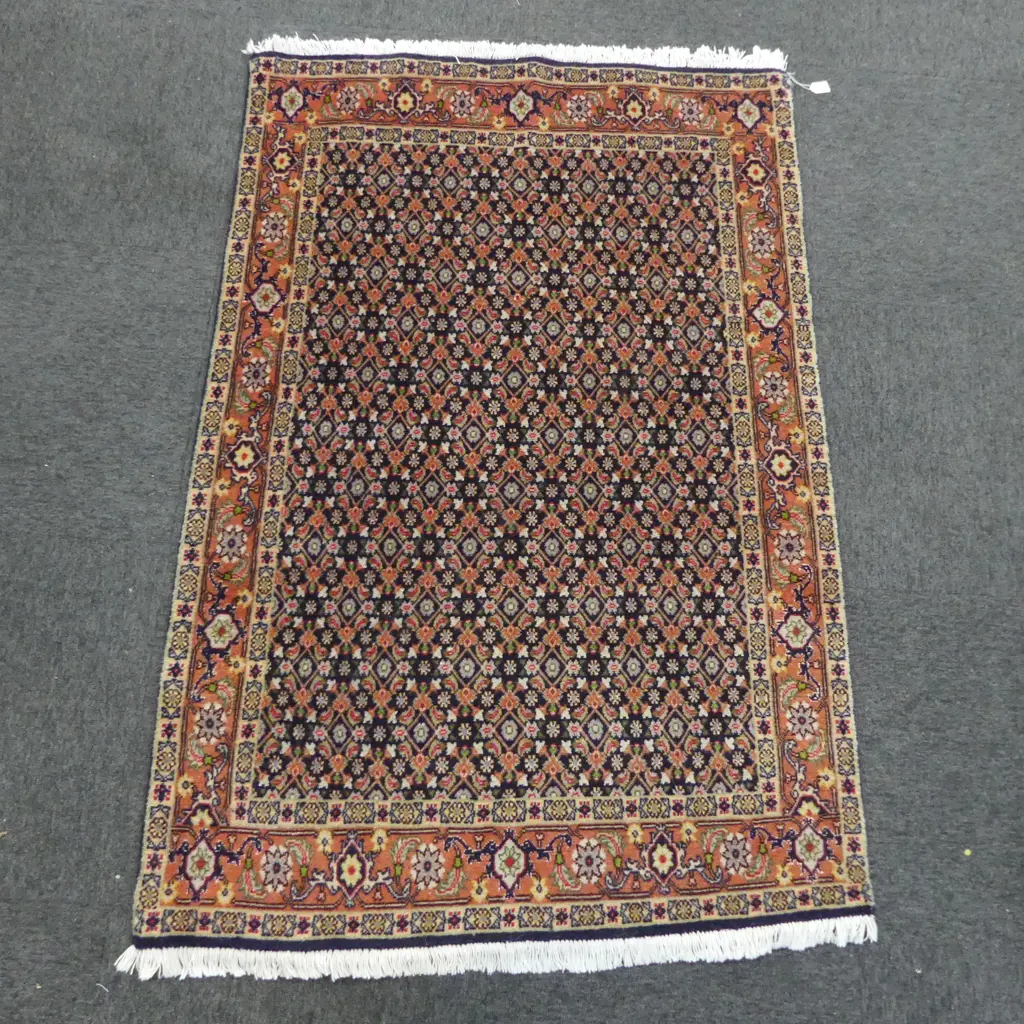 HAND KNOTTED WOOL PILE HERATI RUG 1470x980mm Image 1++