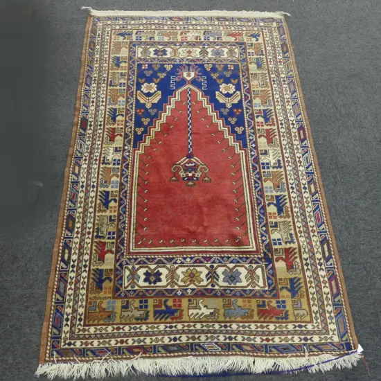 HAND KNOTTED ALL WOOL RUG 1900x1200mm