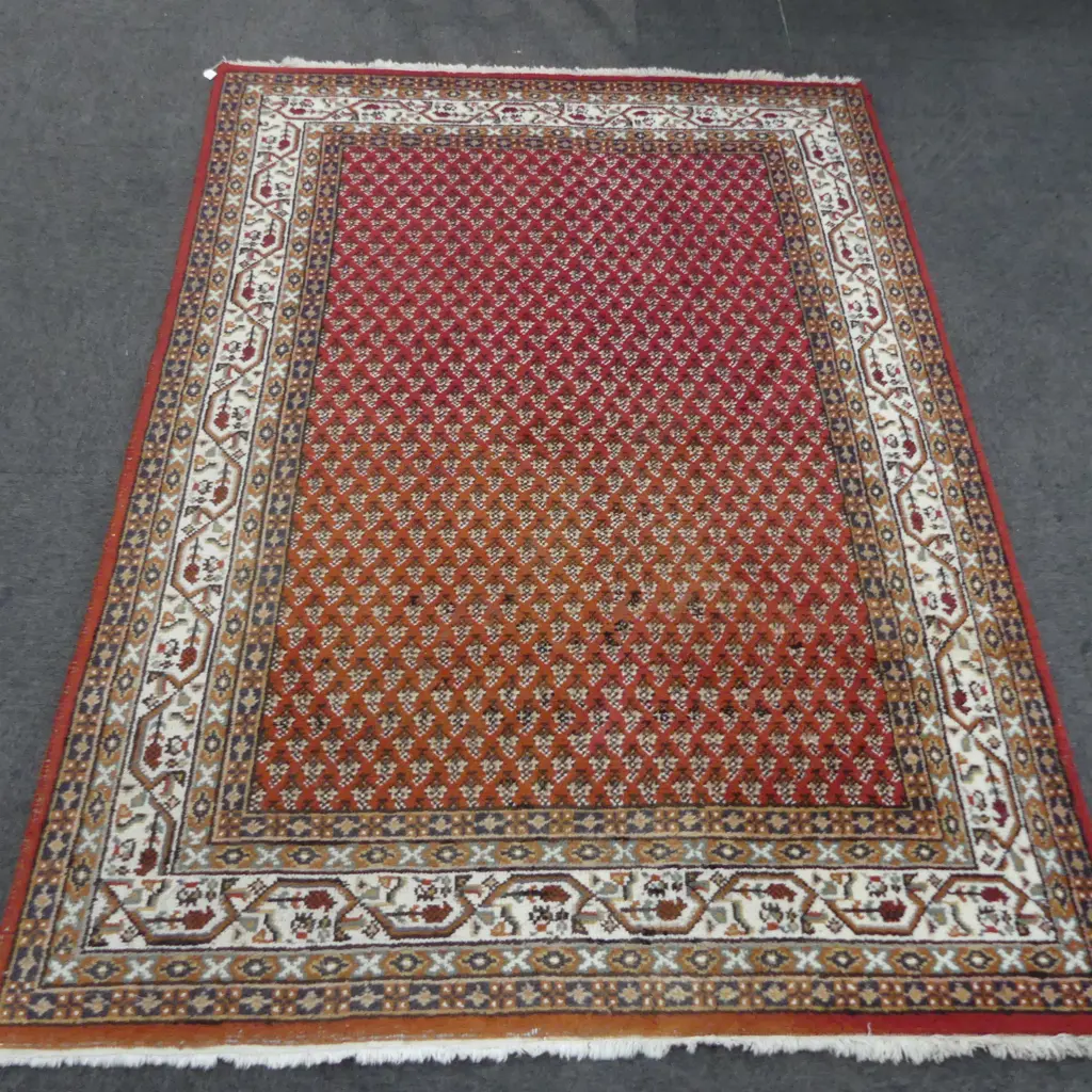 PERSIAN IRANIAN hand knotted RUG 2000 X 1000mm approx Image 1++
