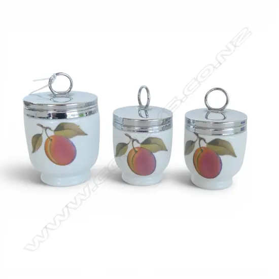 3 ROYAL WORCESTER EGG CODDLERS (PR+1) H.95mm