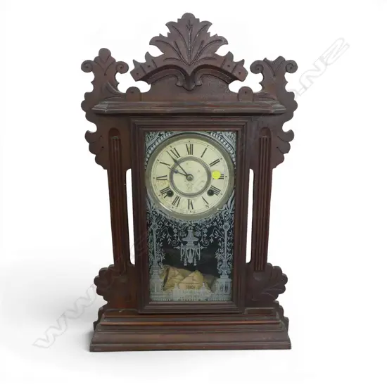 ANSONIA GINGERBREAD MANTEL CLOCK H.560mm