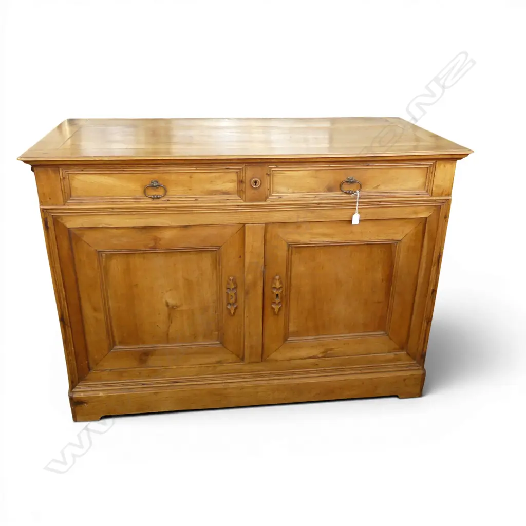 19thC SIDEBOARD old borer watermarks to top 1340x640x940mm Image 1++