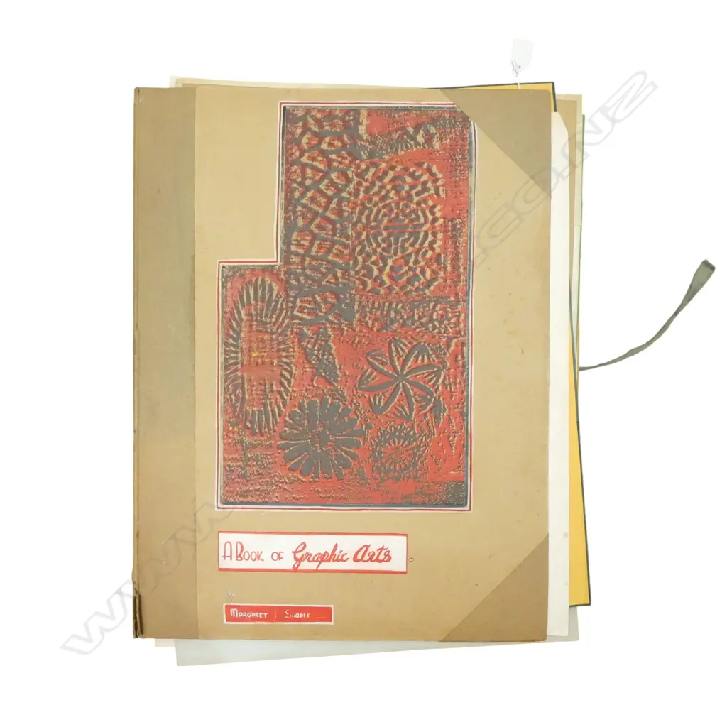ART FOLIO OF MARGERT J SHARPE 1968 SCREEN PRINTS WOOD BLOCK ENGRAVINGS POINT ETCHINGS ETC Image 1++