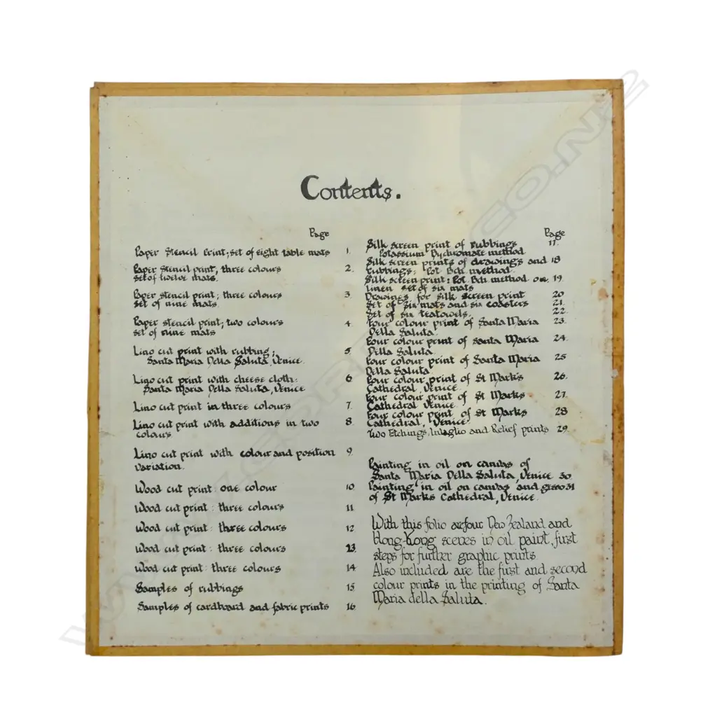 ART FOLIO OF MARGERT J SHARPE 1968 SCREEN PRINTS WOOD BLOCK ENGRAVINGS POINT ETCHINGS ETC Image 1++