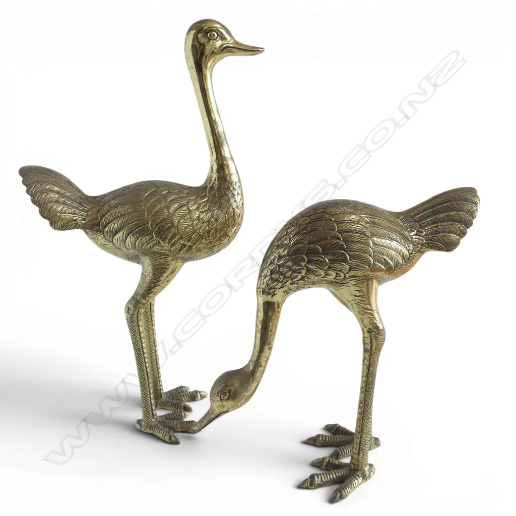 2 BRASS BIRDS H.570mm Image 1++