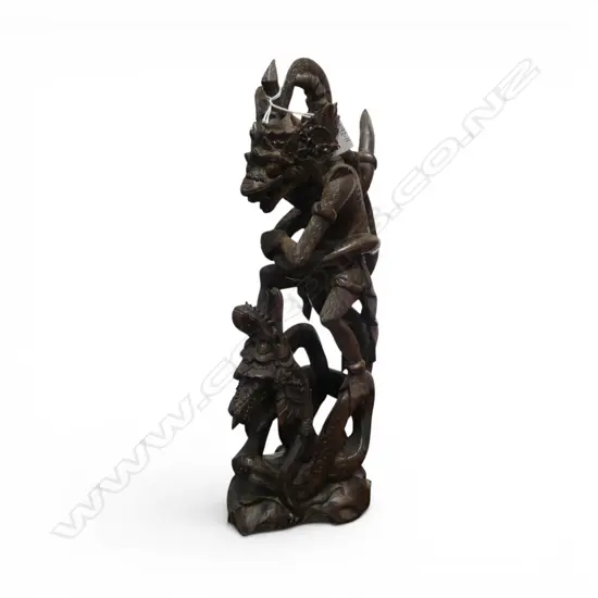 INDONESIAN CARVED STATUE H.420mm