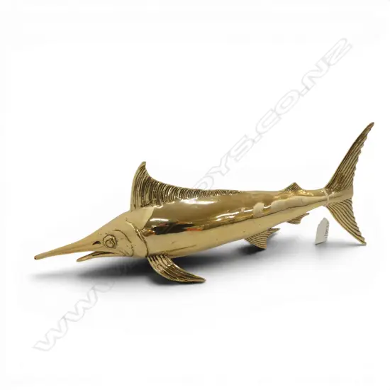 POLISHED BRASS MARLIN FISH L.450mm