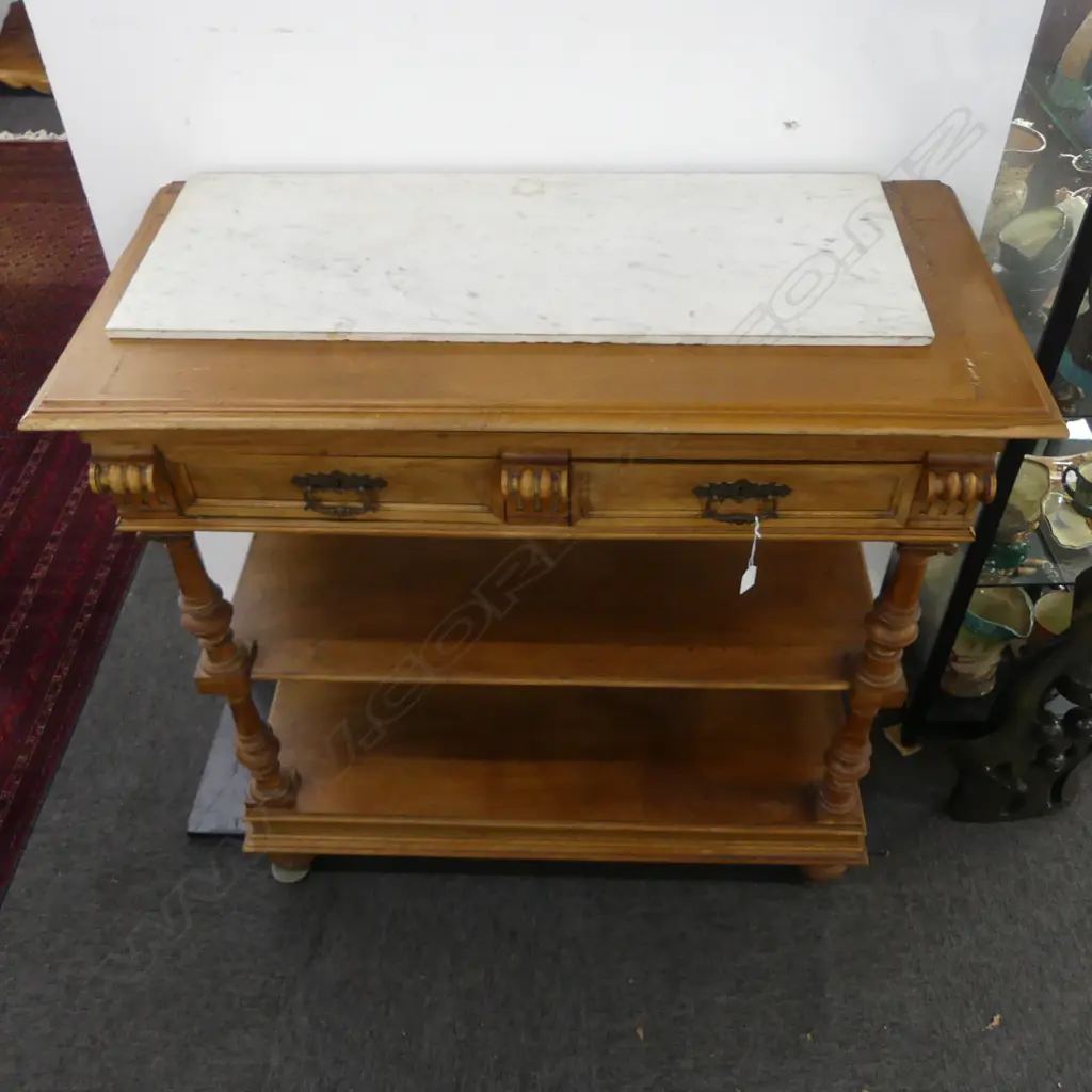 3-TIER BUFFET WITH MARBLE TOP Image 1++
