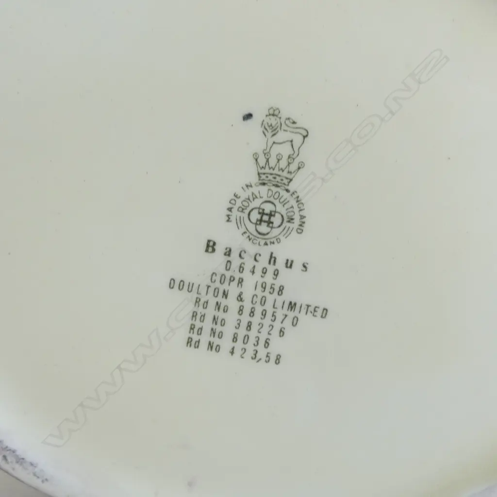 2 LARGE SIZE RD CHARACTER JUGS  NEPTUNE & BACCHUS H190MM Image 1++
