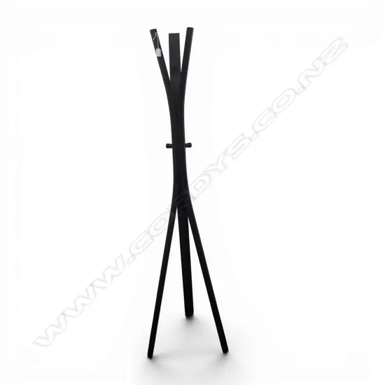 DESIGNER EBONISED COAT STAND H.1700mm