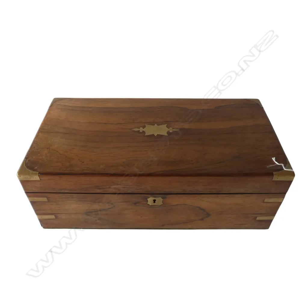 ANTIQUE MAHOGANY WRITING SLOPE W.505mm Image 1++