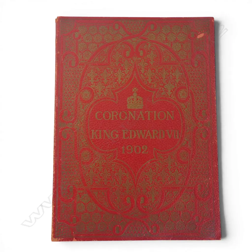 Lrg format 'The Illustrated London News Coronation Service King Edward VII 1902', 25 coloured plates Image 1++
