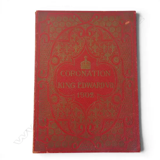 Lrg format 'The Illustrated London News Coronation Service King Edward VII 1902', 25 coloured plates