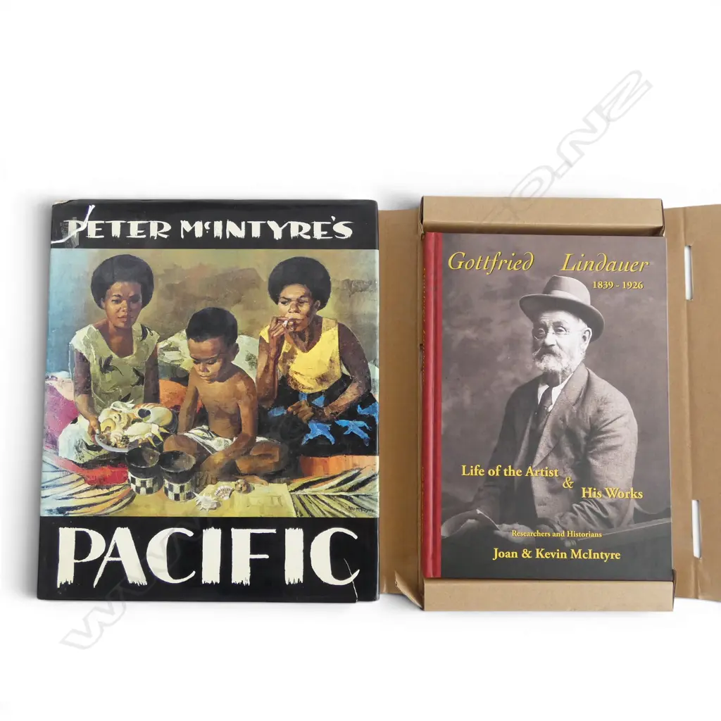 PETER MCINTYRE - PACIFIC + GOTTFRIED LINDAUER  - LIFE OF THE ARTIST & HIS WORKS by JOAN & KEVIN MCINTYRE Image 1++