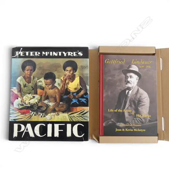 PETER MCINTYRE - PACIFIC + GOTTFRIED LINDAUER  - LIFE OF THE ARTIST & HIS WORKS by JOAN & KEVIN MCINTYRE