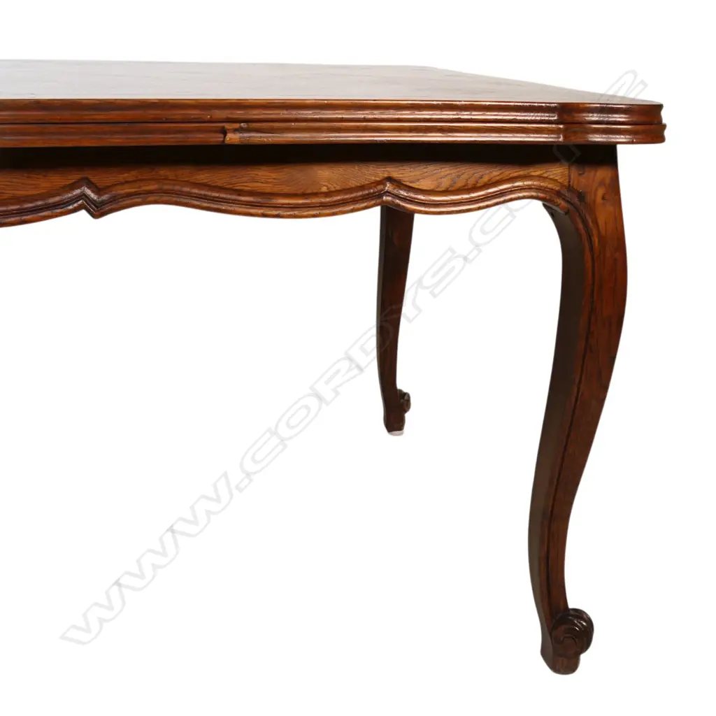 A French parquet extension dining table, Image 1++
