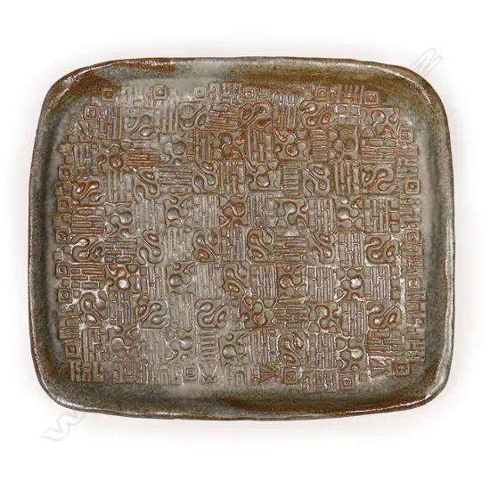 Potter unknown Theo Schoon impressed stamped dish