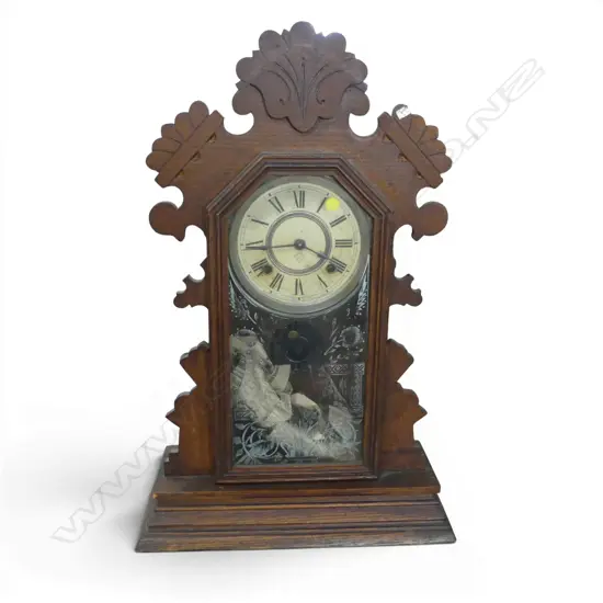 ANSONIA GINGERBREAD MANTEL CLOCK H.565mm