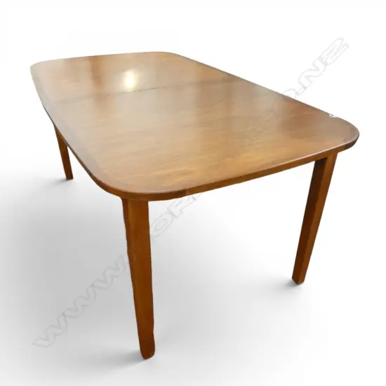 MID-CENTURY MAHOGANY EXTENSION DINING TABLE 1680x930x725mm