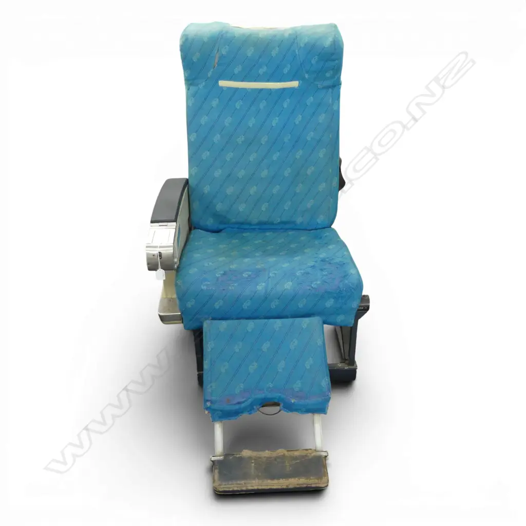 1970s AIR NZ PLANE SEAT, SHOWING AGE Image 1++