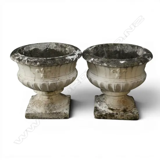 PR VINTAGE OUTDOOR CONCRETE GARDEN PLANTERS DIA370 H360MM