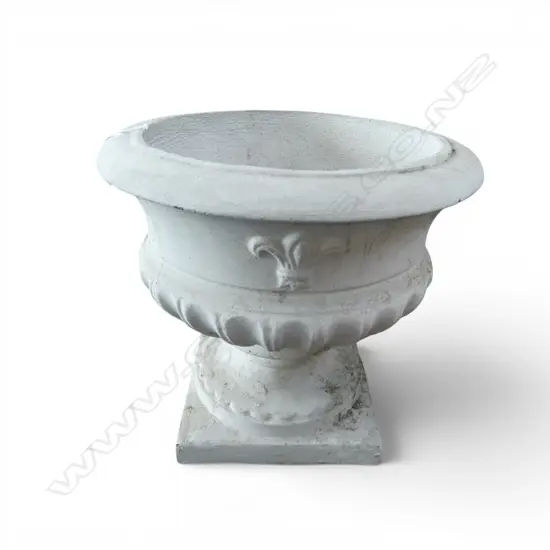 VINTAGE CONCRETE OUTDOOR PLANTER DIA370MM H340MM