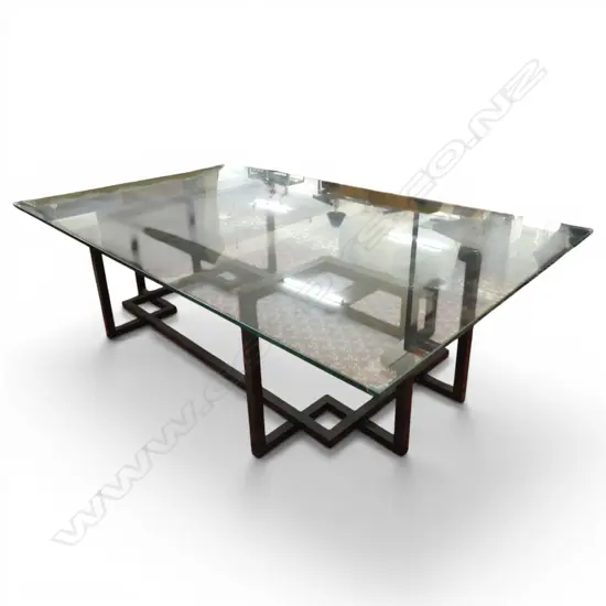 MODERN GLASS TOP COFFEE TABLE 1500x900x420mm