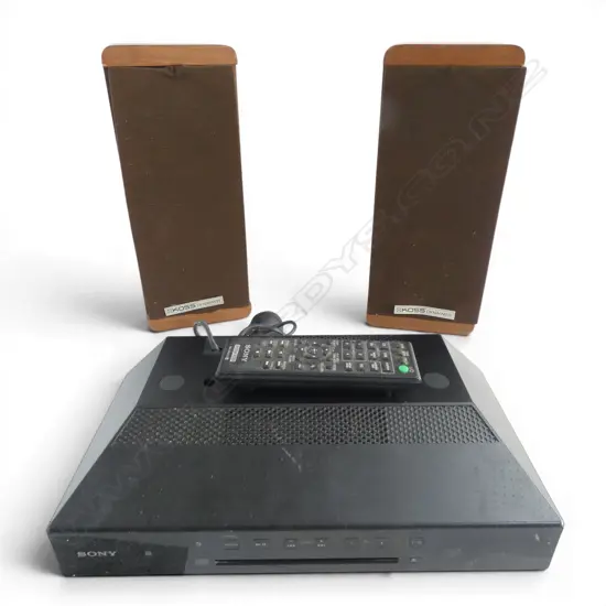PR KOSS DYNAMITE MODEL M/80 SPEAKERS H.320mm +  SONY CMT-X3CD  + REMOTE