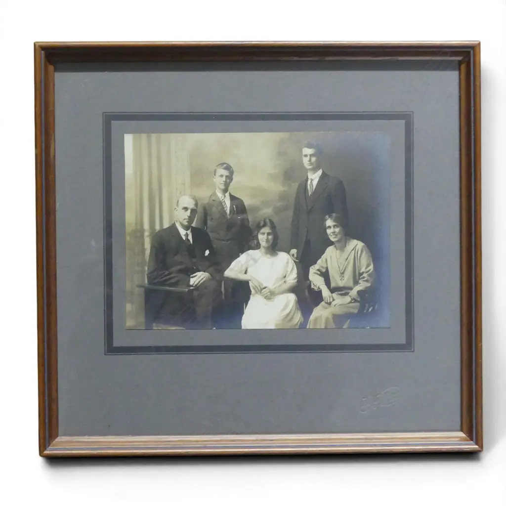 ANTIQUE FRAMED PHOTOGRAPH 450x95mm Image 1++