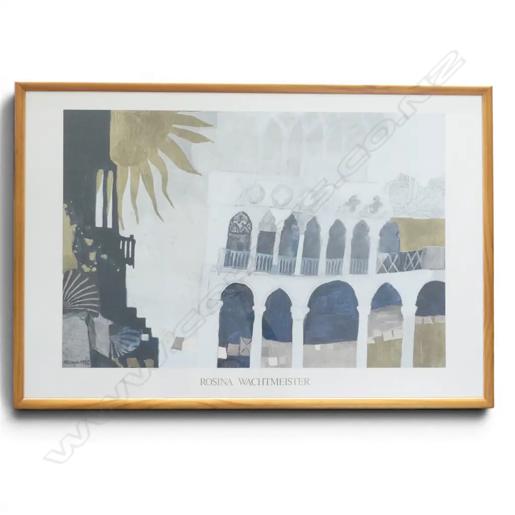 ROSINA WACHTMEISTER FRAMED PRINT "PIACA SAN MARCO II" some foxing, 5100 X 7600MM Image 1++