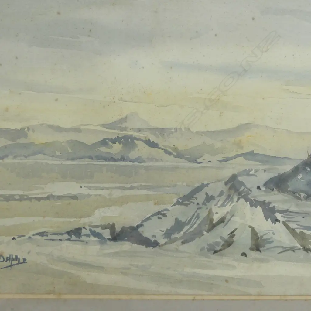 BIRCHNALL DELPH, 'OPONONI - HOKIANGA', WATERCOLOUR, SIGNED, 340 X 520mm Image 1++