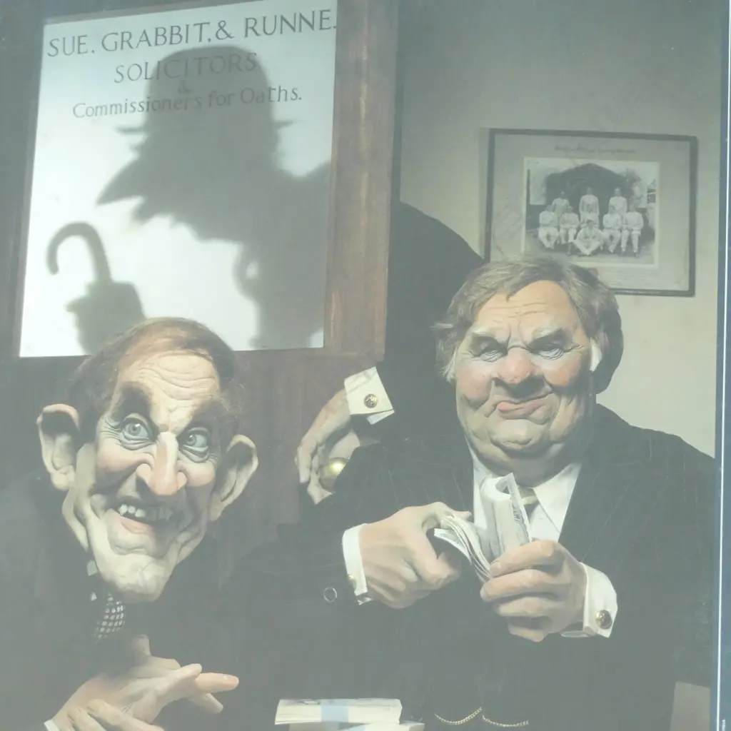 2 SPITTING IMAGE FRAMED POSTERS 750x500mm Image 1++