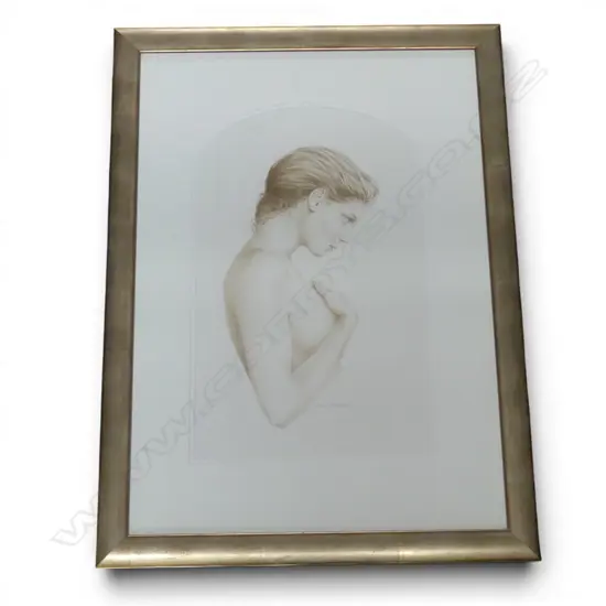 PHILIP TAYLOR, UNTITLED PORTRAIT, 460x290mm