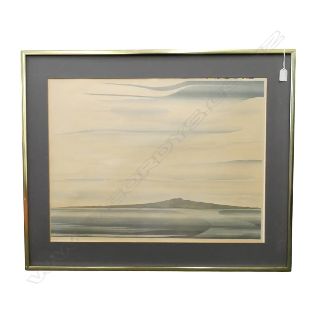 JOHN CRICHTON, RANGITOTO, EDITIONED PRINT 3/300, no glass, 500x660mm Image 1++