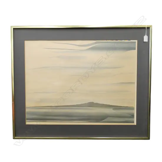 JOHN CRICHTON, RANGITOTO, EDITIONED PRINT 3/300, no glass, 500x660mm