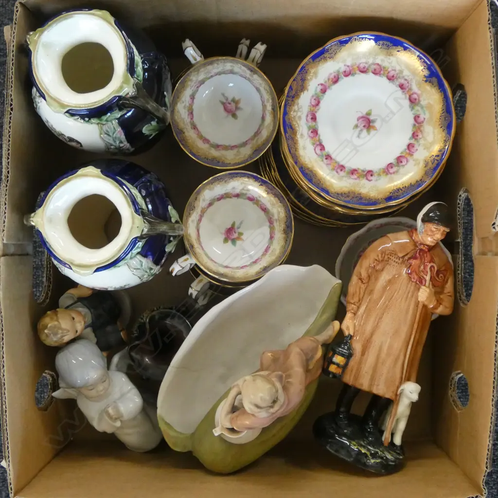 ASST. CHINA; HAMMERSLEY TEA SET, OTHER ITEMS w. REPAIRS Image 1++