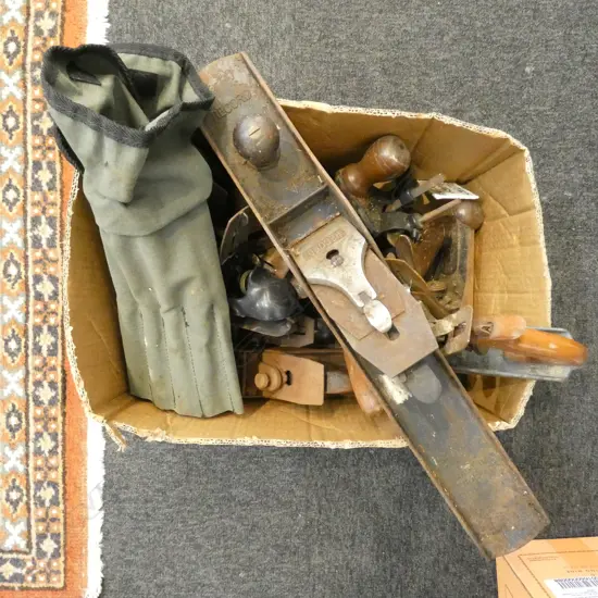 ASST. VINTAGE TOOLS; PLANES ETC