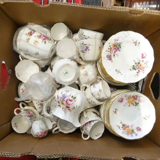 ASST. ROYAL CROWN DERBY 'DERBY POSIES' & OTHER FLORAL PAT DERBY CHINA